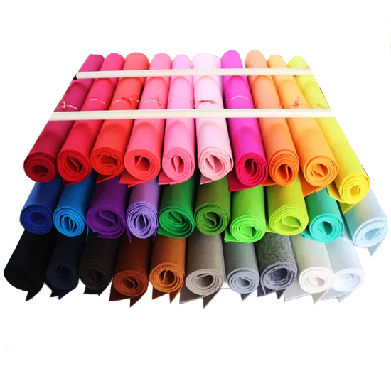 hard and soft DIY felt fabric sheet supermarket