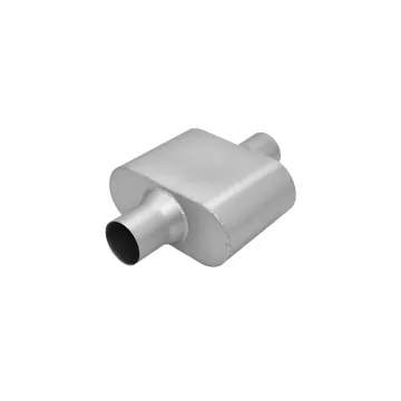 Oval Single Truck Chrome Tips Slim Exhaust Pipe Car Muffler