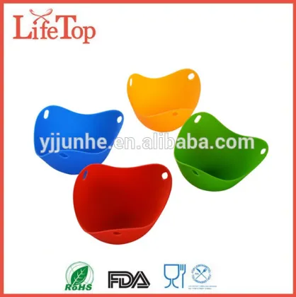 Heat Resistant Silicone Egg Poaching Cup Egg Cooker
