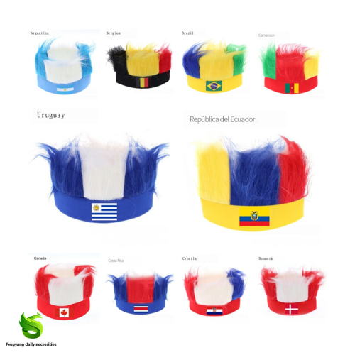World Cup Team Wigs and Hats for Fans