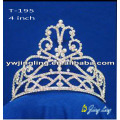 4 Inch wholesale pearl rhinestone pageant crowns