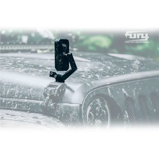 CNC Processed Aluminum Alloy Hood Side Auxiliary Mirror for Jeep Gladiator JT - 2020+ Accessories Parts