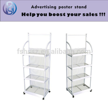 hot sale advertising retail store wheel display rack