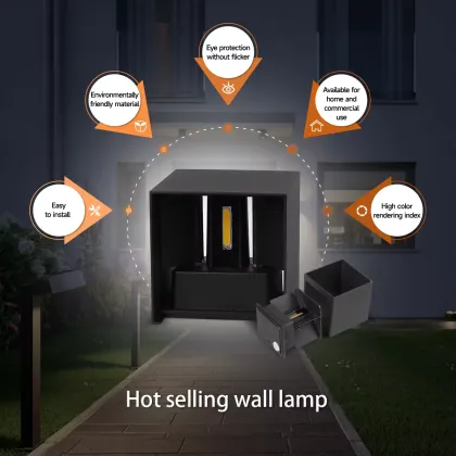 Popular Waterproof Wall Lamps: LED Solar Luminous Lighting for Garden, Fence, and Exterior Wall