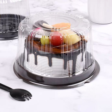 Eco Friendly Round Clear Plastic Disposable Bread and Cake Packaging Box