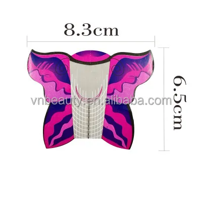 Butterfly Adhesive Nail Form for Acrylic/UV Gel Nails