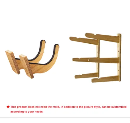 Surfboard Stand Rack: Bamboo Wooden Wall Mount for Surfboards