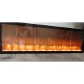 Simulated Flame Traditional Burning Electric Fireplace