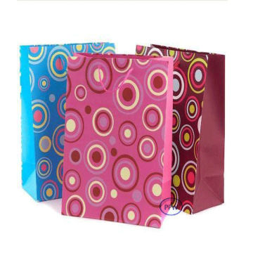 Polka Dot Customized Paper Gift Bag For Clothes Paper Bags