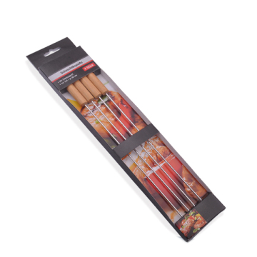 Conjunto de brochetas de mango de bambú - 4pcs
