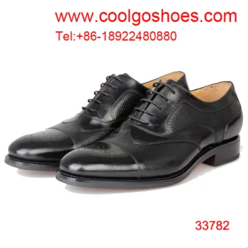 black top quality men dress shoes goodyear quality