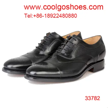 black top quality men dress shoes goodyear quality