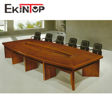 Melamine Luxury Triangle Conference Table for Meeting Rooms