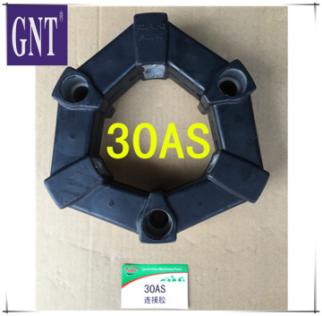 excavator parts SK03-2 SK60-1 EX60 E307 engine 30AS rubber coupling assy