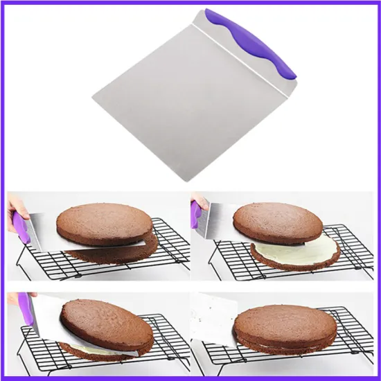 Large Cake Lifter Spatula Server Dessert Bread Pastry Transfer Stainless Steel Pizza Dough Scraper Cutter Baking Cake Shovel