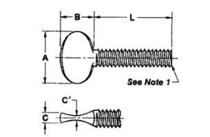 Spade-Head Thumb Screws
