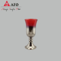 Ato Silver Glass Candle Holder Candlestick Candlestick