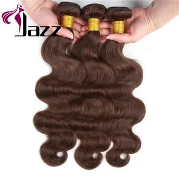 Peruvian Body Wave Hair Extensions 8-30 inch 100% Human Hair Weave Bundles Chocolate Brown Color Remy Human Hair Bundle