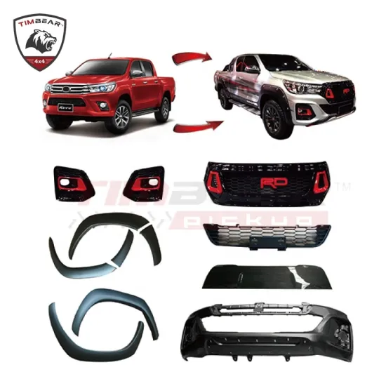 TR* Style Upgrade Kits Body Kits for Toyota Hilux Revo 2016 - Upgrade to Rocco 2021