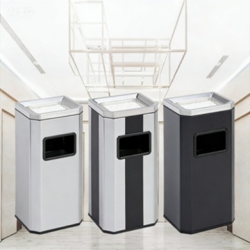 Custom High-End Stainless Steel Trash Can with Lid for Hotels
