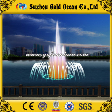 Dia 3m Outdoor Portable Musical Dancing Fountain with Floating Platform for Lake