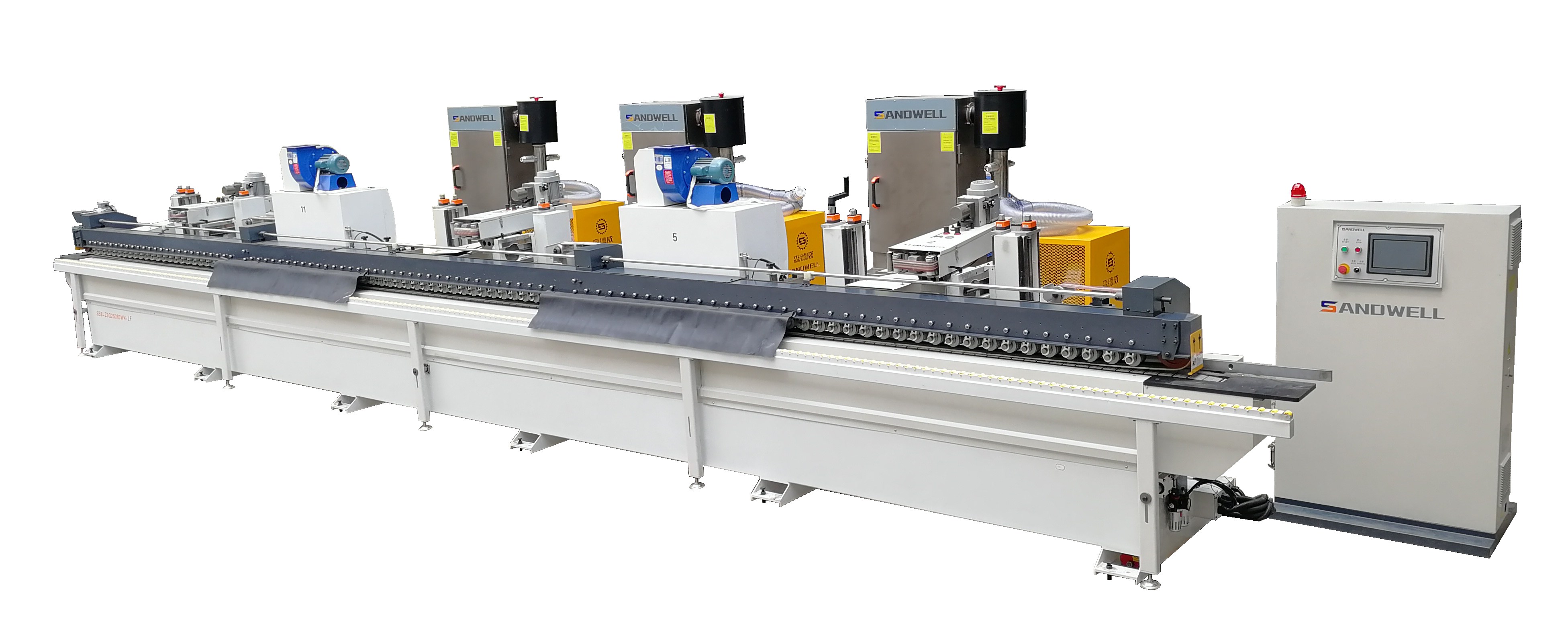Linear UV Paint Vacuum Edge Spraying Milling Machine