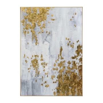 Moderne luxuriöse handbemalte Wandkunst -Leinwand - Goldölmalerei 40x60 cm