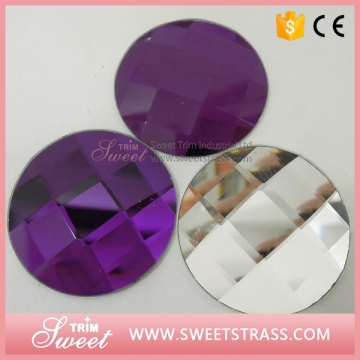 tazanited flat back sew on decorative glass stones for clothing