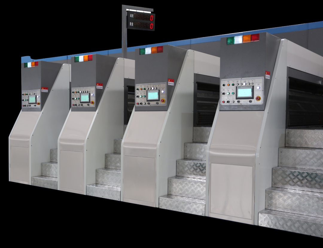 Corrugated box machine printing unit