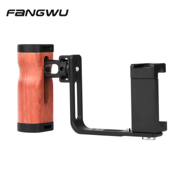 Support de prise de vue portable LW102: Cage universelle du téléphone mobile pour iPhone 15 Pro Max et Xiaomi avec des poignées doubles
