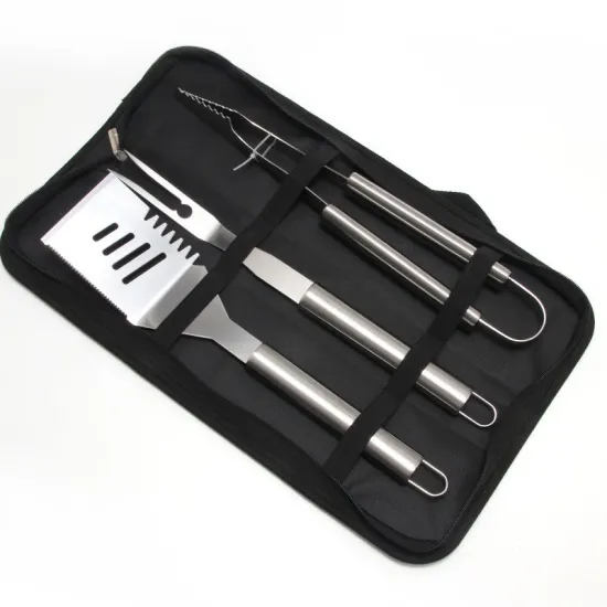 China Factory High-Quality Stainless Steel Barbecue Grill Set with Portable Aluminum Case: Ultimate BBQ Tools Kit