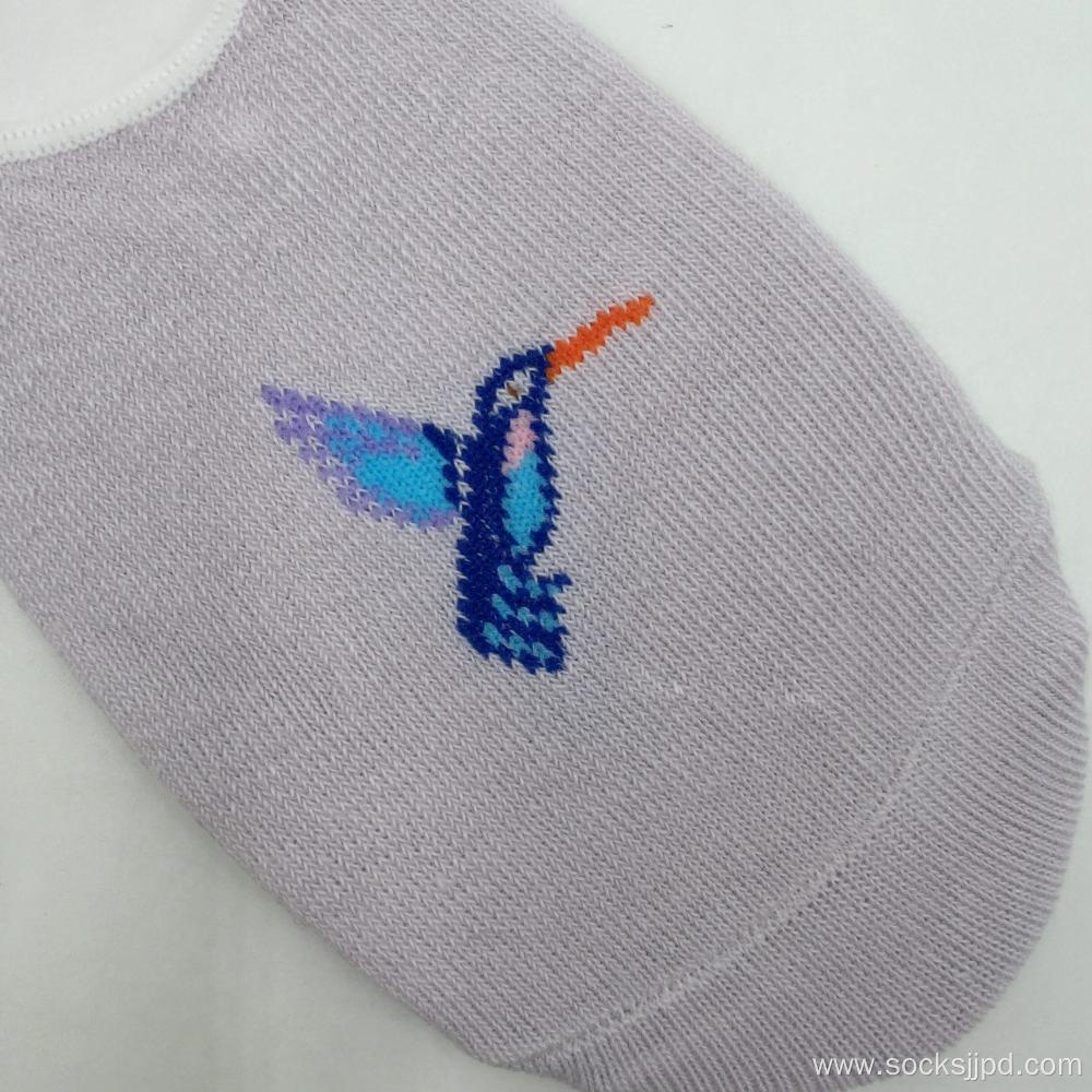 Custom women cotton invisible socks