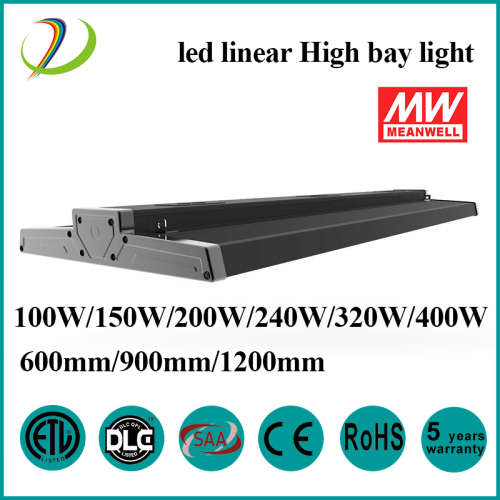 Commercial Lampu 200W LED Linear Bay cahaya yang tinggi