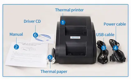 Xprinter 58II BT Thermal Printer - Portable USB Receipt Printer for Android & iOS