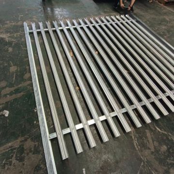 High Quality Hot Dipped Galvanized Euro Style Green Metal W D Palisade Fencing