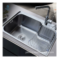 Handmade Kitchen Sinks: Thickened Stretch Basin in Stainless Steel