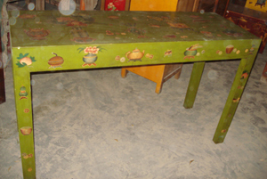 Painted Green Table 