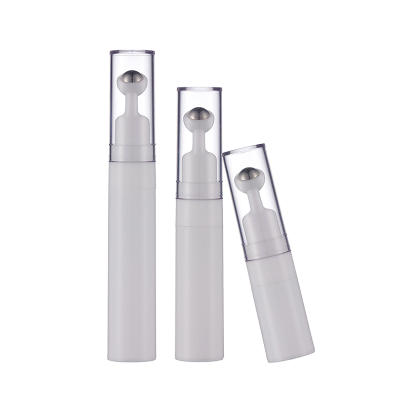 Ensemble cosmétique en plastique 5 ml 10 ml rouleau sur des bouteilles de crème pour les yeux de pompe sans air 15 ml