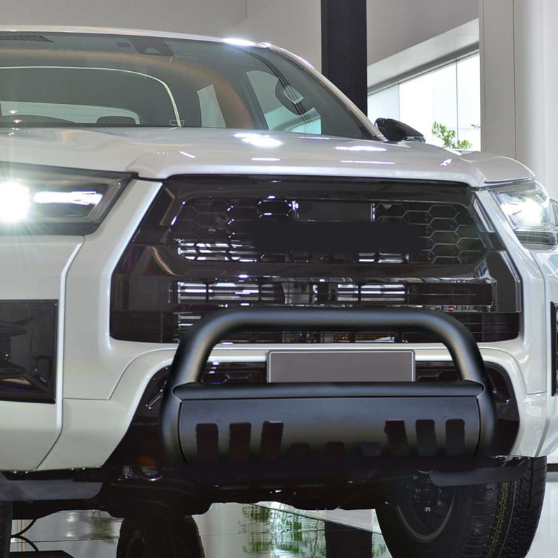 U-shaped baffle with perforated front bumper