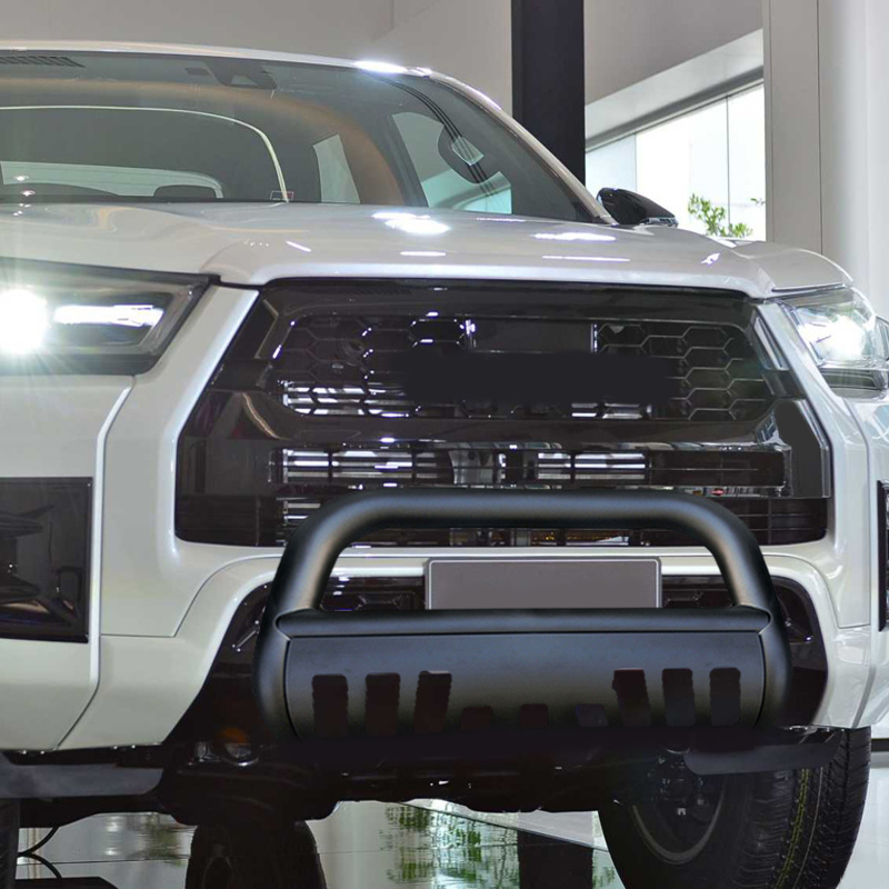 U-shaped baffle with perforated front bumper