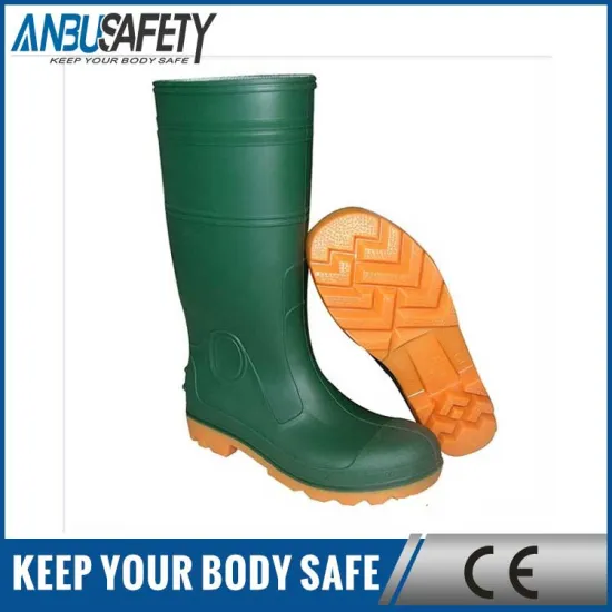 Safety PVC gum boots with steel toe rain boots with best price