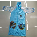 student raincoat with school bag place