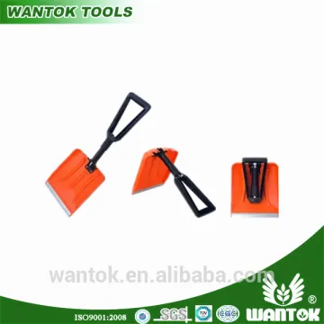 Flat foldable shovel