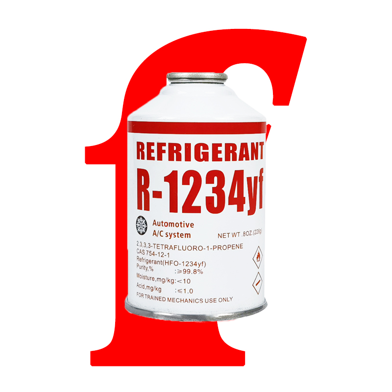 Mais novo tipo de gás R1234yf refrigerante 8oz