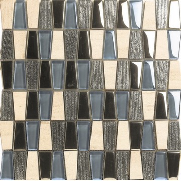 Mosaico mix stile trapezoidale