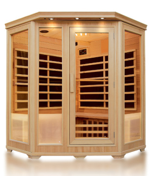 4-5 Person Corner Carbon Fiber Sauna Room (SMT-042CPC)
