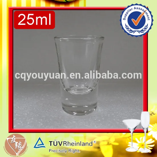 Liquor alcohol drinking 25ml mini size wholesale personalized shot glasses