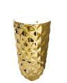 Ceramic Gold Design Wash Basin Pedestal Golden Color