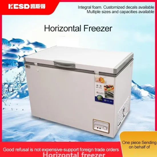 Top-Open Freezer Refrigerators Ice Cabinet Commercial Horizontal Deep Chest Freezer Single Door Used for Freezing Fish, Meat