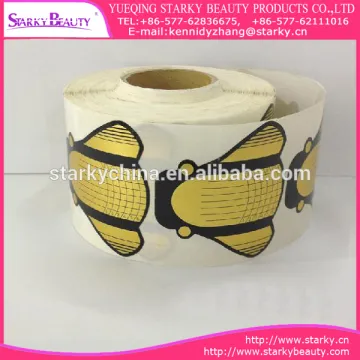 500pcs Uv Gel Builder Guide False French Tips Form Edge Guider Orange False Nail - Buy Nail Form 500,Square Nail Form,Nail Forms